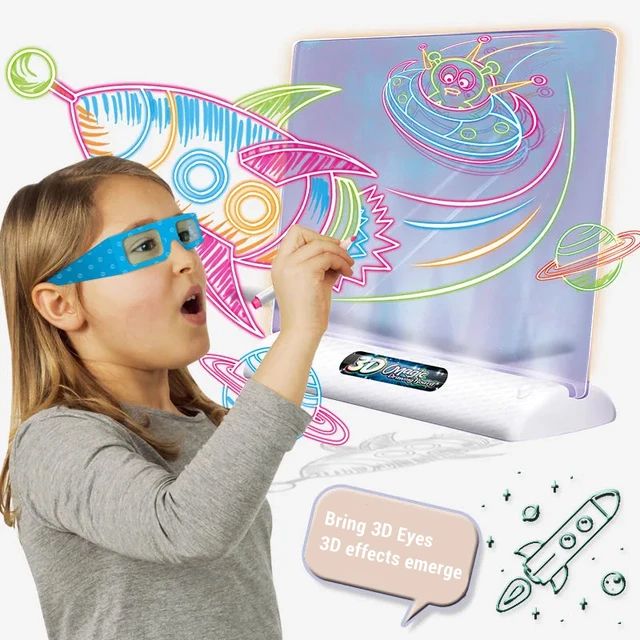 3D Luminous Small Cell Drawing Board, LED Drawing Building Game, Light Up Painting Writing Table Educational Toy 3D Luminous Small Cell Drawing Board, LED Drawing Building Game, Light Up Painting Writing Table Educational Toy